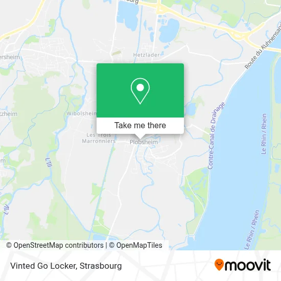 Vinted Go Locker map