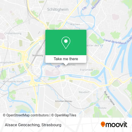 Alsace Geocaching map