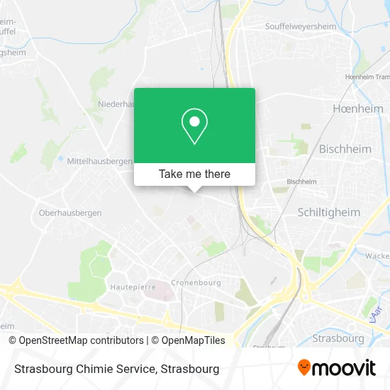 Strasbourg Chimie Service map