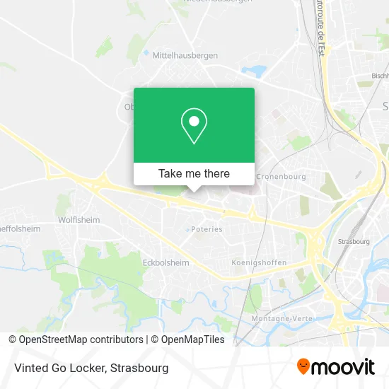 Vinted Go Locker map