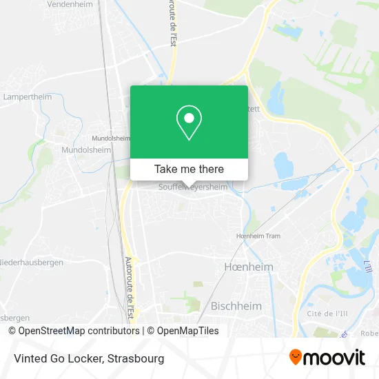 Vinted Go Locker map