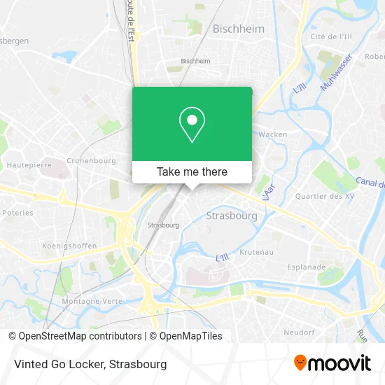Vinted Go Locker map