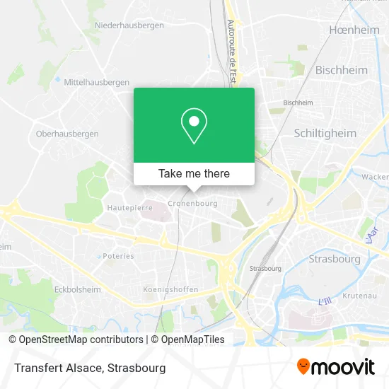 Transfert Alsace map