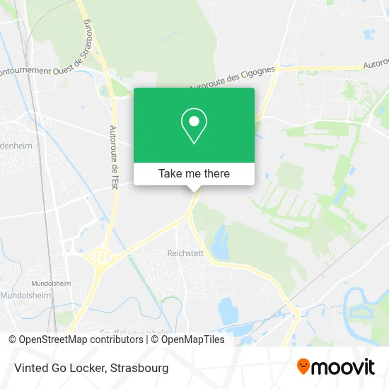Vinted Go Locker map