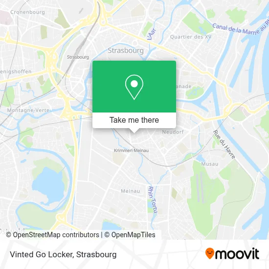 Vinted Go Locker map