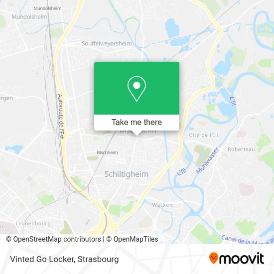 Vinted Go Locker map