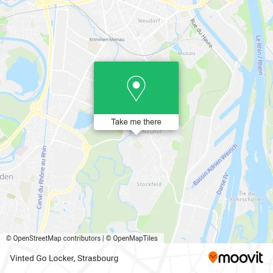 Vinted Go Locker map