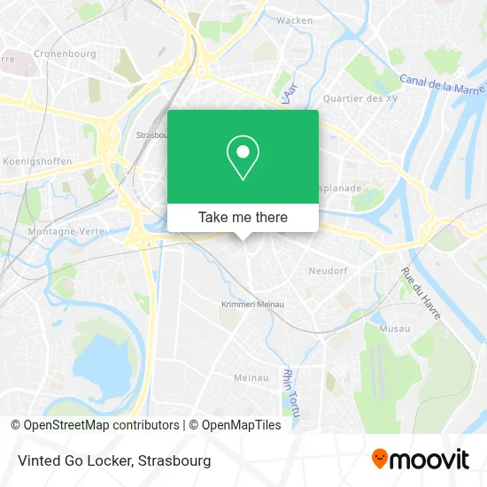 Vinted Go Locker map