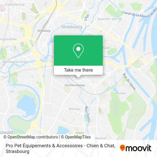 Pro Pet Équipements & Accessoires - Chien & Chat map