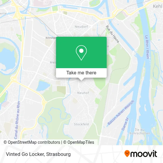 Vinted Go Locker map