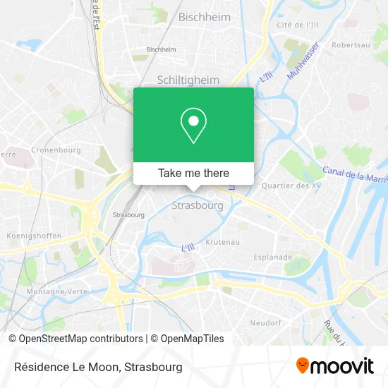 Résidence Le Moon map