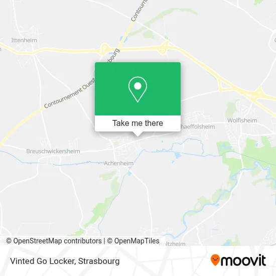 Vinted Go Locker map