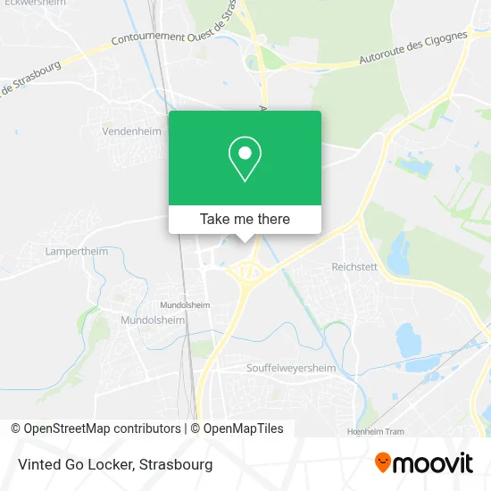 Vinted Go Locker map