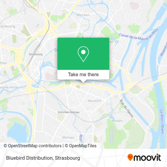 Bluebird Distribution map
