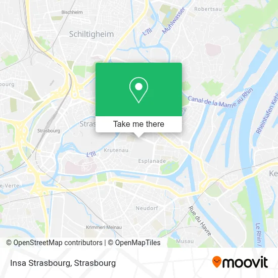 Insa Strasbourg map
