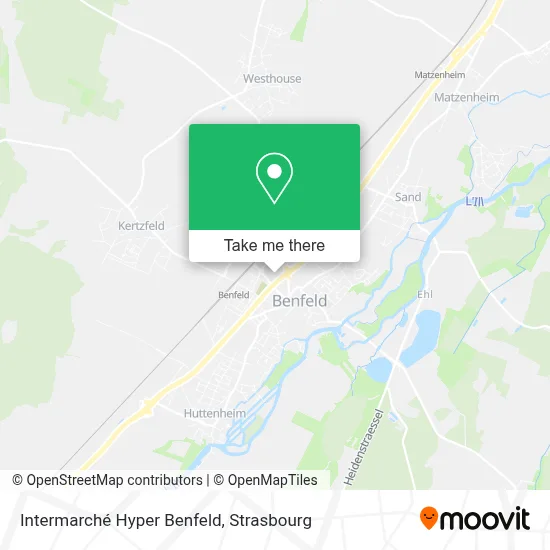 Intermarché Hyper Benfeld map