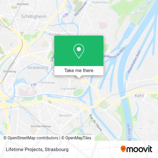 Lifetime Projects map