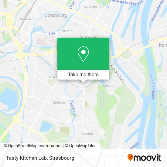 Tasty Kitchen Lab map