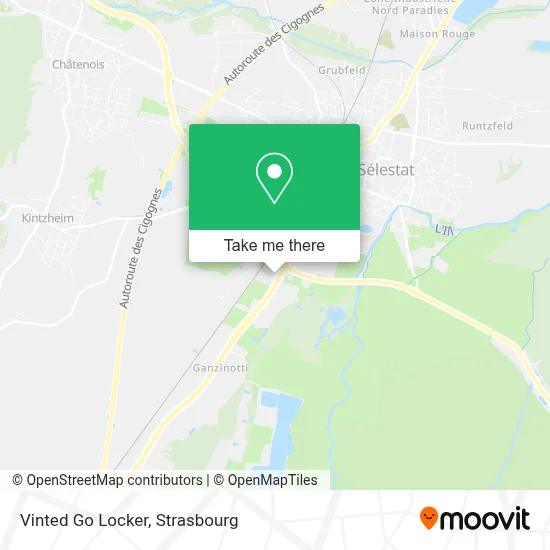 Vinted Go Locker map