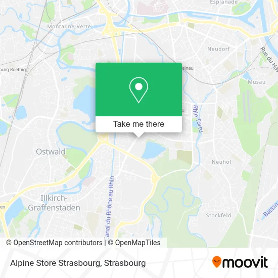 Alpine Store Strasbourg map