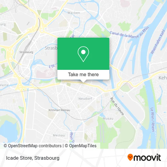 Icade Store map
