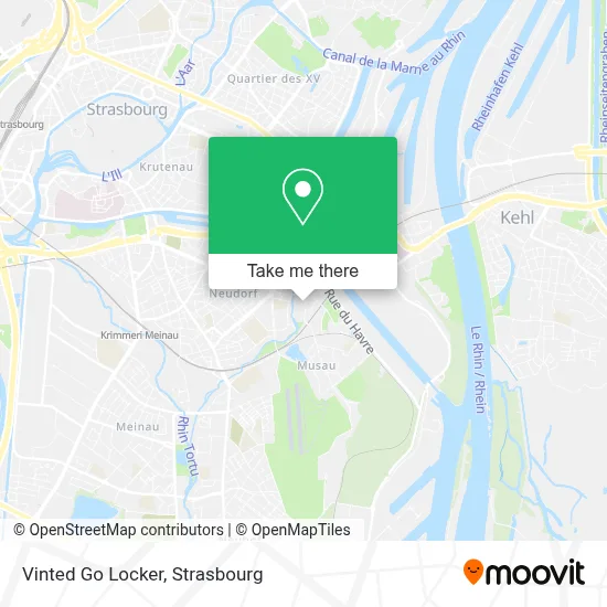 Vinted Go Locker map