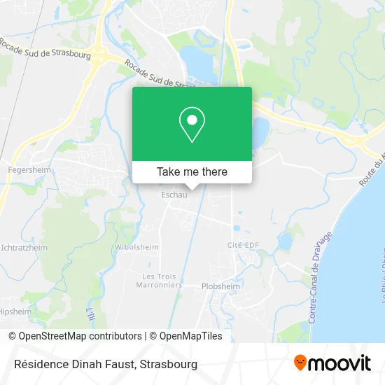 Résidence Dinah Faust map