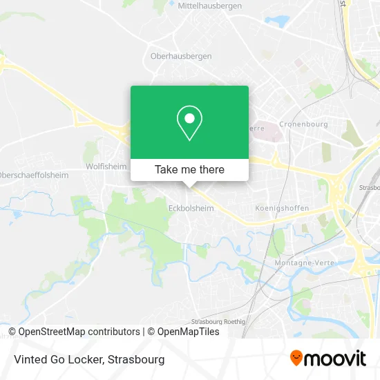 Vinted Go Locker map