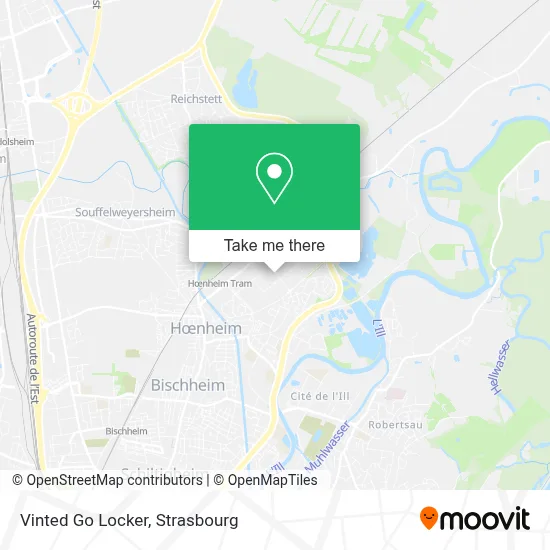 Vinted Go Locker map
