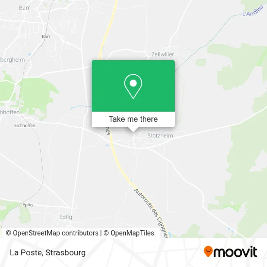 La Poste map