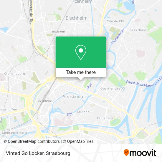 Vinted Go Locker map