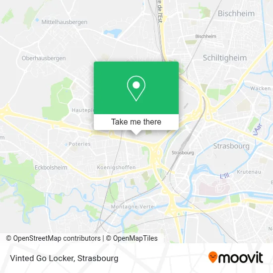 Vinted Go Locker map