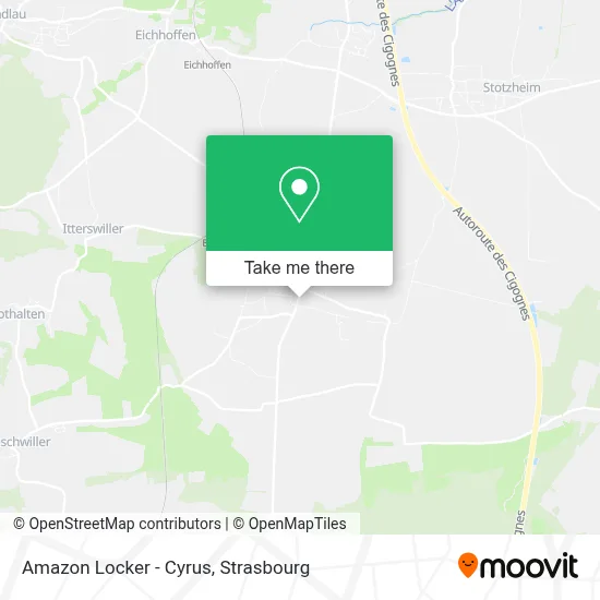 Amazon Locker - Cyrus map