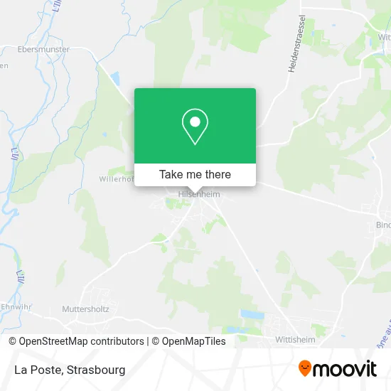 La Poste map