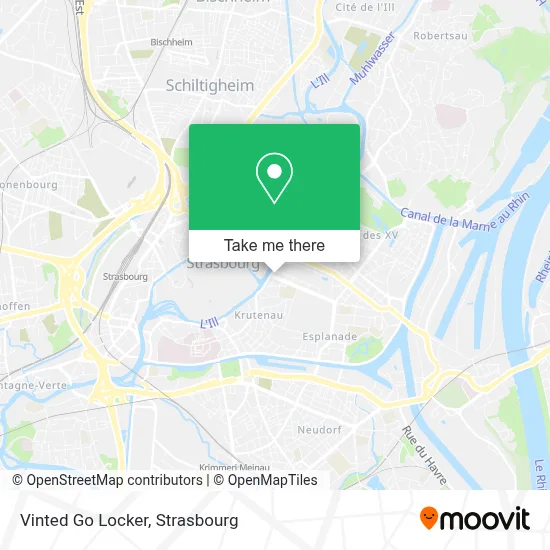 Vinted Go Locker map