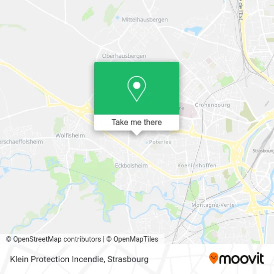 Klein Protection Incendie map