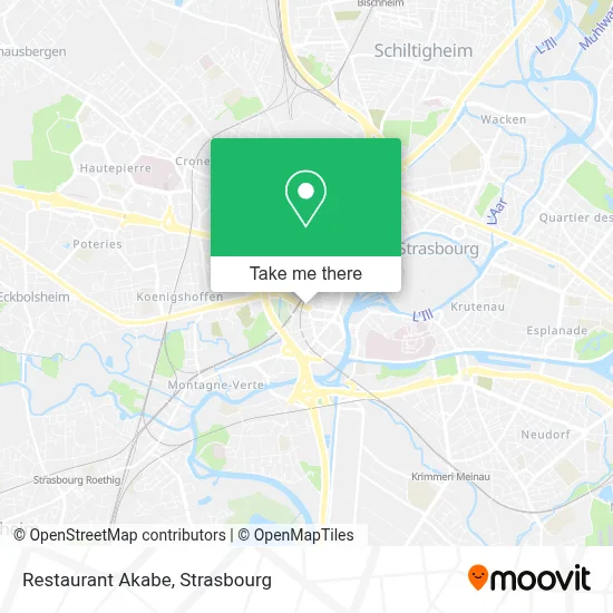 Restaurant Akabe map
