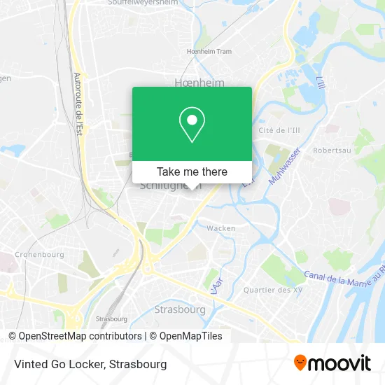 Vinted Go Locker map