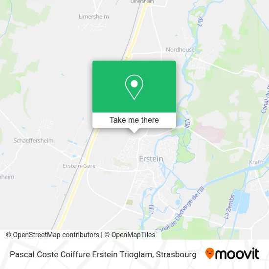 Pascal Coste Coiffure Erstein Trioglam map