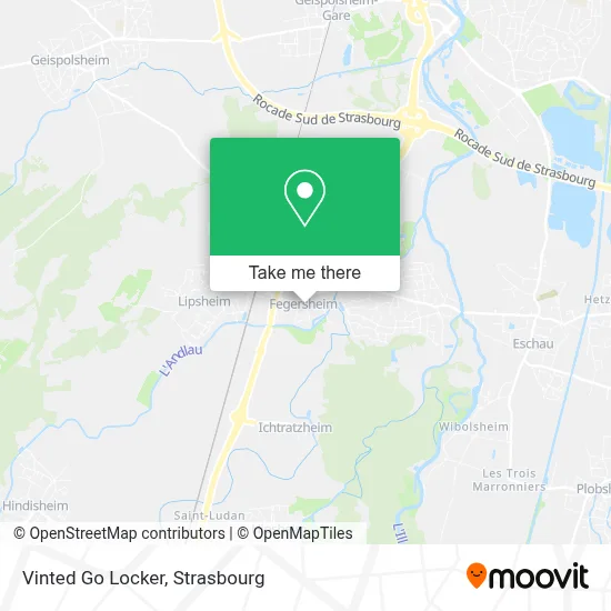 Vinted Go Locker map