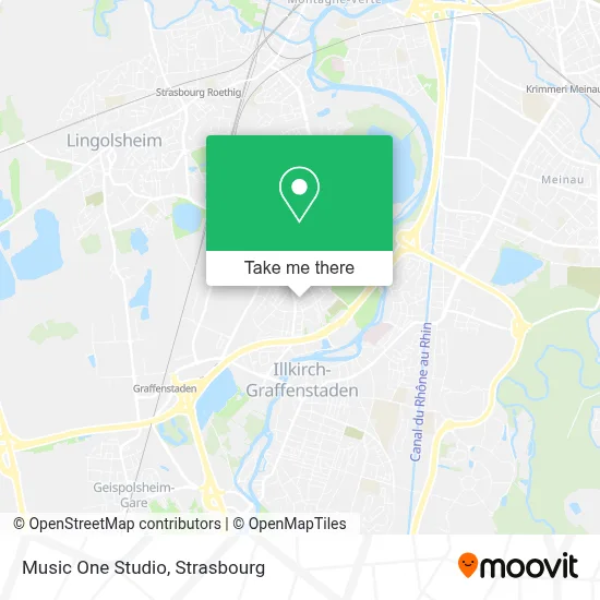Music One Studio map