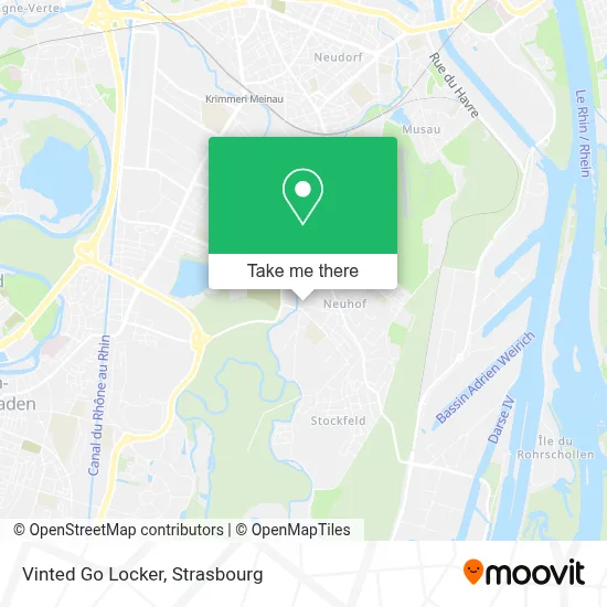 Vinted Go Locker map