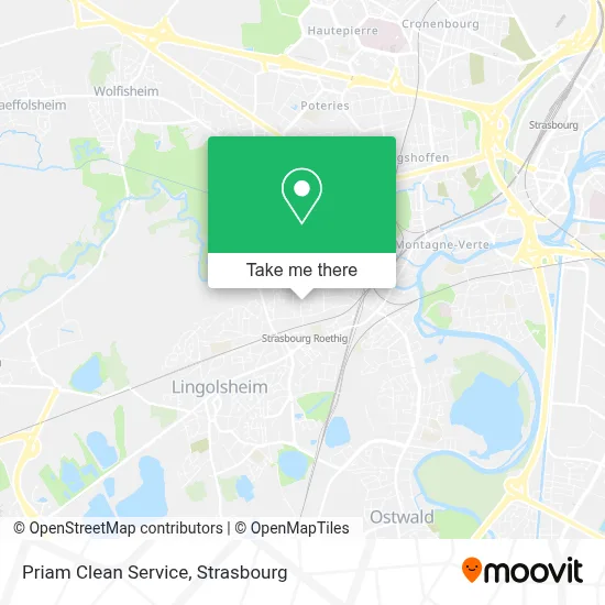 Priam Clean Service map
