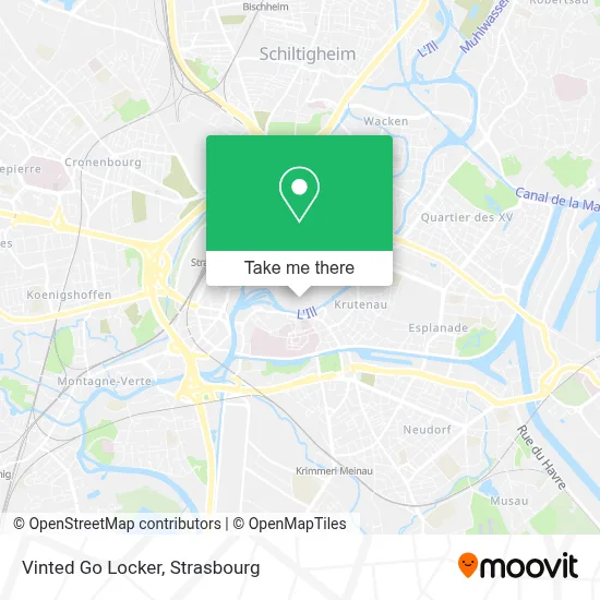 Vinted Go Locker map