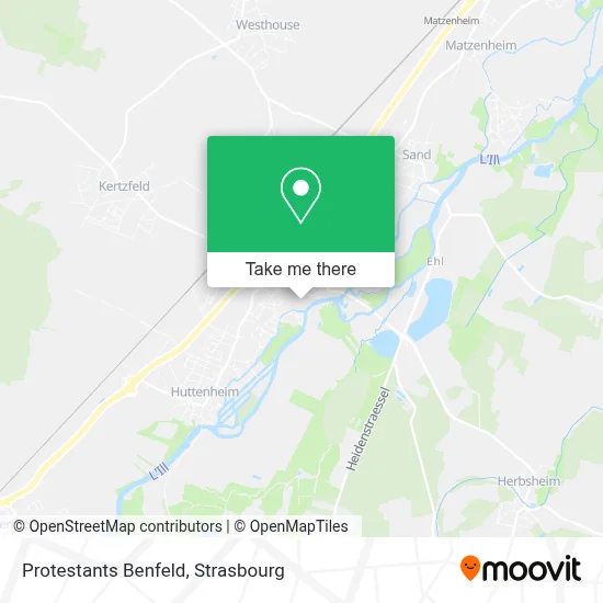 Protestants Benfeld map