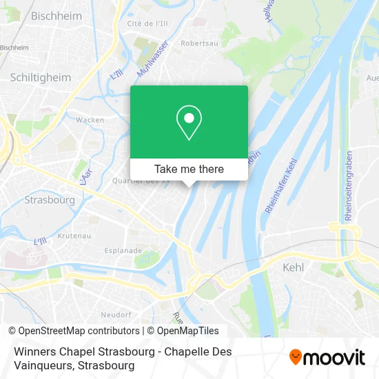 Winners Chapel Strasbourg - Chapelle Des Vainqueurs map