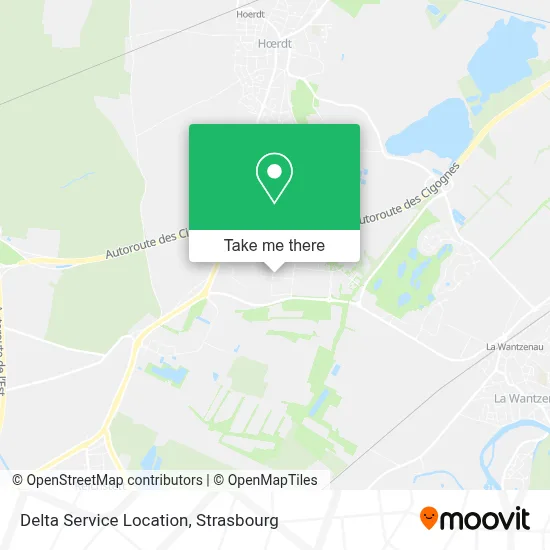 Delta Service Location map