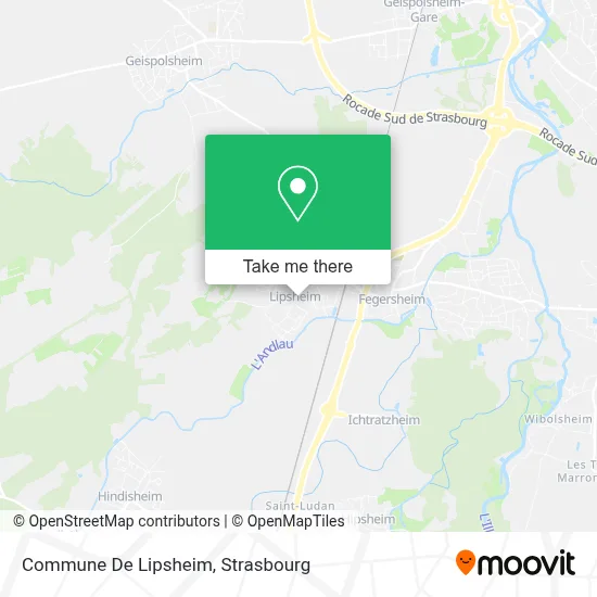 Commune De Lipsheim map