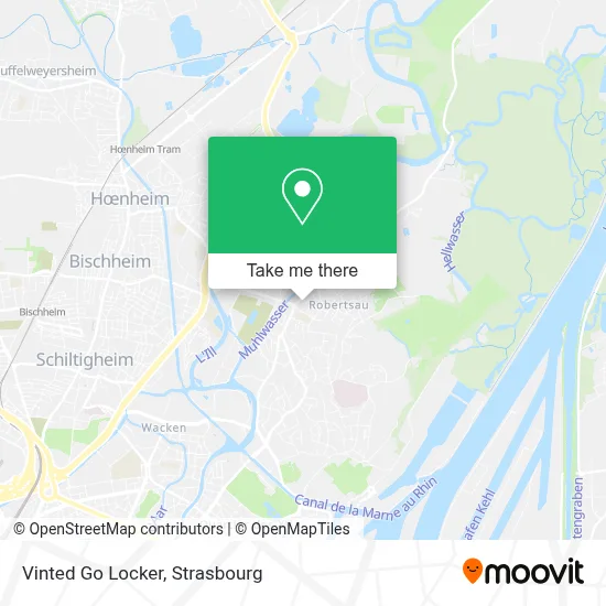 Vinted Go Locker map