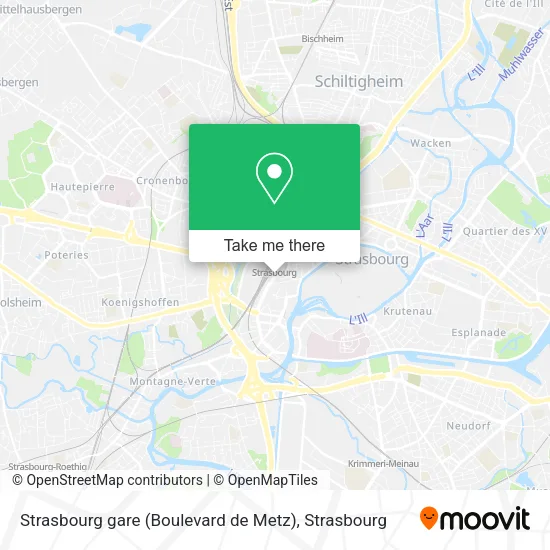 Strasbourg gare (Boulevard de Metz) map